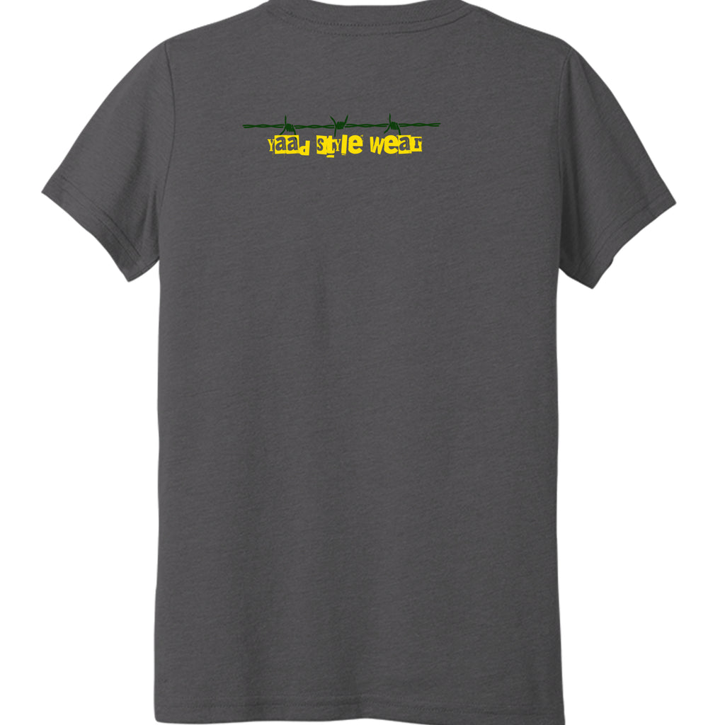 Solid Dark Grey Triblend - 3413Y - BACK